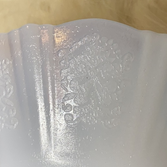 . Antique White Opaline Bowl - Opalescent Milk Glass Bowl - Picture 6 of 10